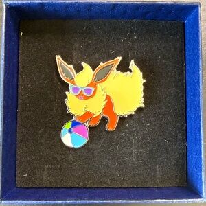 Flareon Beach Enamel Pin